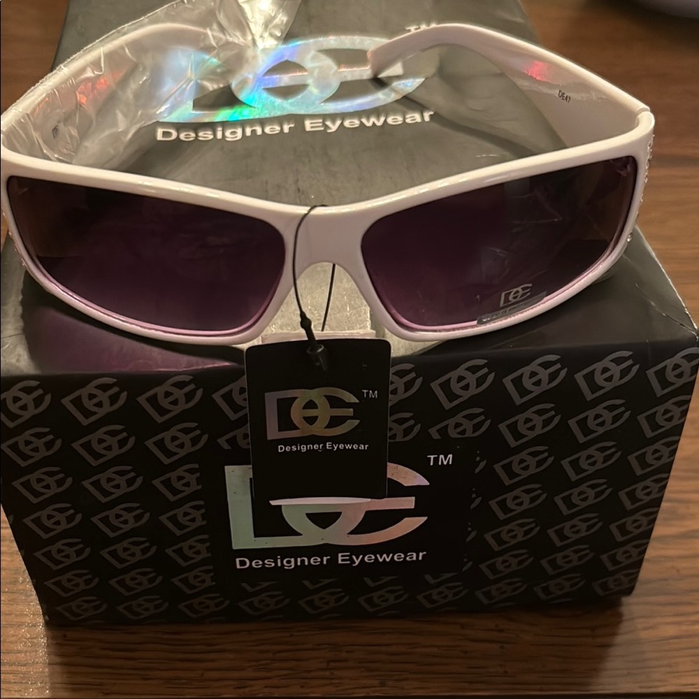 Designer Eyewear White Sunglasses UV400